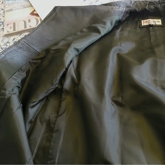 Lew Magram Collection Forest Green Leather Jacket - Picture 4 of 11